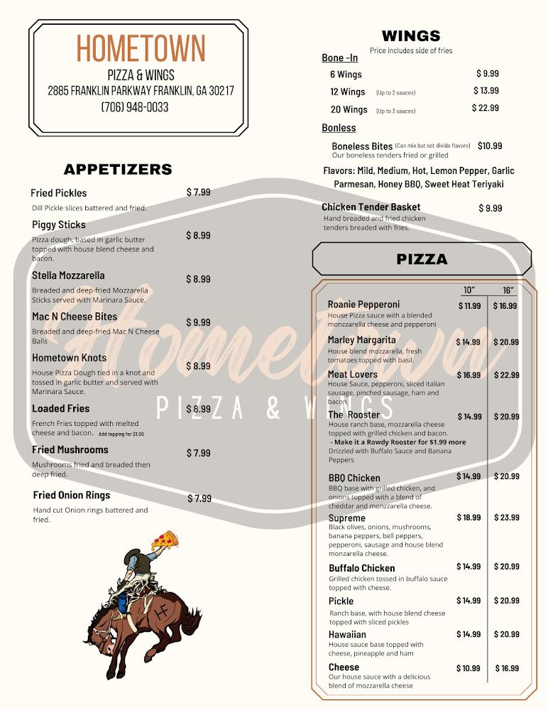 Hometown Pizza & Wings Menu image 2